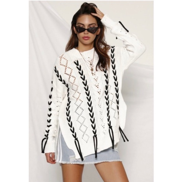 Runaway the Label Sweaters - • SALE • H P • RUNAWAY Thirdbase Knit Sweater